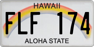 HI license plate FLF174