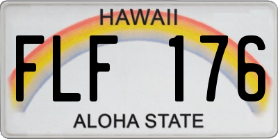HI license plate FLF176