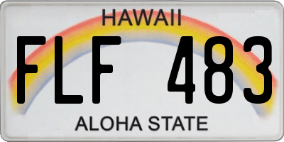 HI license plate FLF483