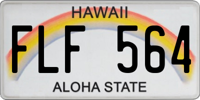 HI license plate FLF564
