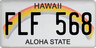 HI license plate FLF568