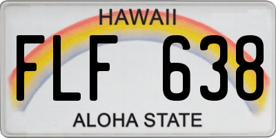 HI license plate FLF638