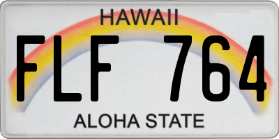 HI license plate FLF764