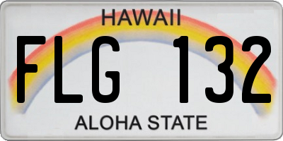 HI license plate FLG132