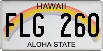 HI license plate FLG260
