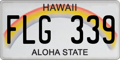 HI license plate FLG339