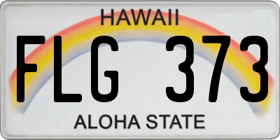 HI license plate FLG373
