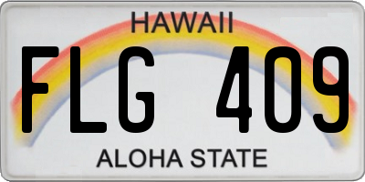HI license plate FLG409