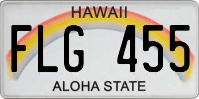 HI license plate FLG455