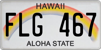HI license plate FLG467