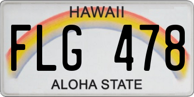 HI license plate FLG478