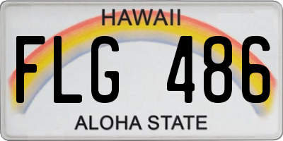 HI license plate FLG486