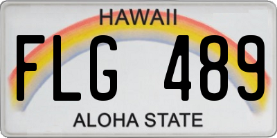 HI license plate FLG489