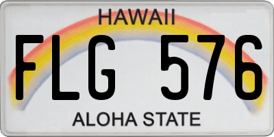 HI license plate FLG576