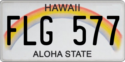 HI license plate FLG577