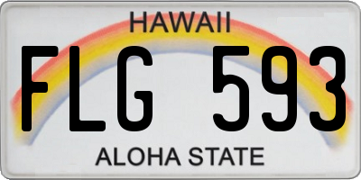 HI license plate FLG593