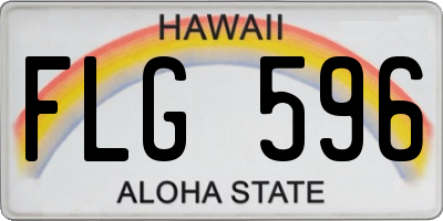HI license plate FLG596