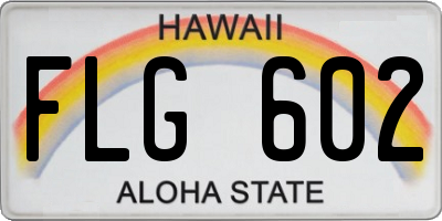 HI license plate FLG602