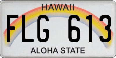 HI license plate FLG613