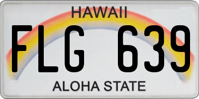 HI license plate FLG639