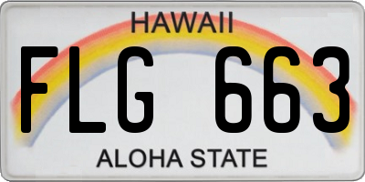 HI license plate FLG663