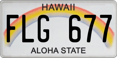HI license plate FLG677