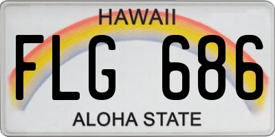 HI license plate FLG686