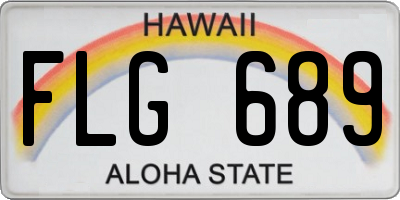 HI license plate FLG689