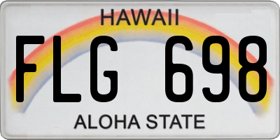 HI license plate FLG698