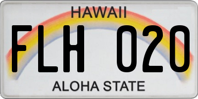 HI license plate FLH020