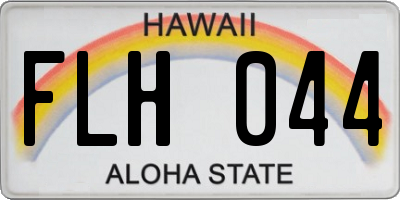 HI license plate FLH044