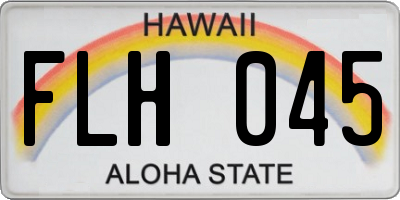 HI license plate FLH045