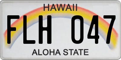 HI license plate FLH047