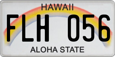 HI license plate FLH056