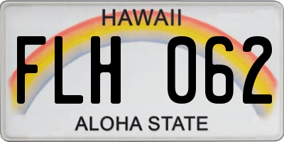 HI license plate FLH062