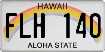 HI license plate FLH140