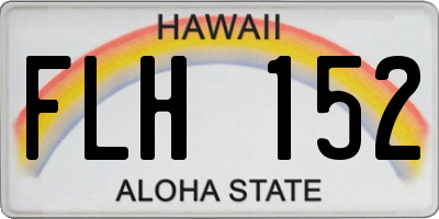 HI license plate FLH152