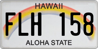 HI license plate FLH158