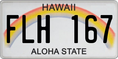 HI license plate FLH167
