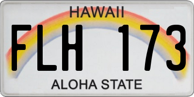 HI license plate FLH173