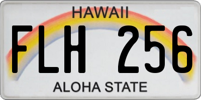 HI license plate FLH256