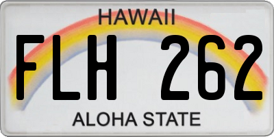 HI license plate FLH262