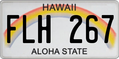HI license plate FLH267
