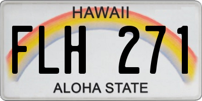 HI license plate FLH271