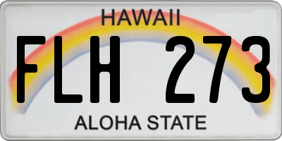 HI license plate FLH273