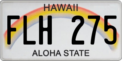 HI license plate FLH275