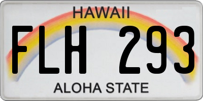 HI license plate FLH293