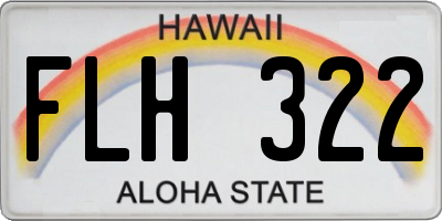 HI license plate FLH322