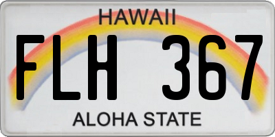 HI license plate FLH367