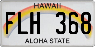 HI license plate FLH368